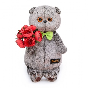 Басик с красными пионами