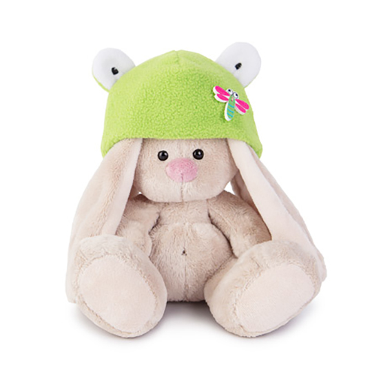 Зайка Ми в шапке-лягушка