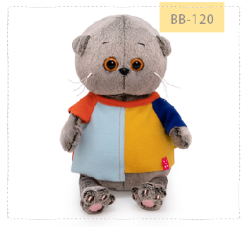 Басик беби в разноцветной футболке