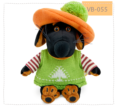 Ваксон беби в жилете и берете с помпоном