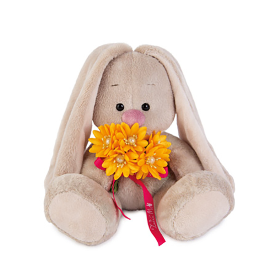 Зайка Ми с желтым букетом