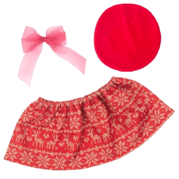 Берет и юбка с оленями