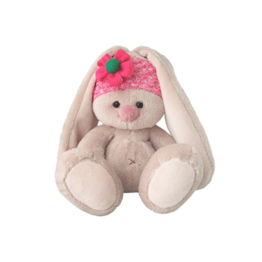 Зайка Ми в розовой повязке с цветком