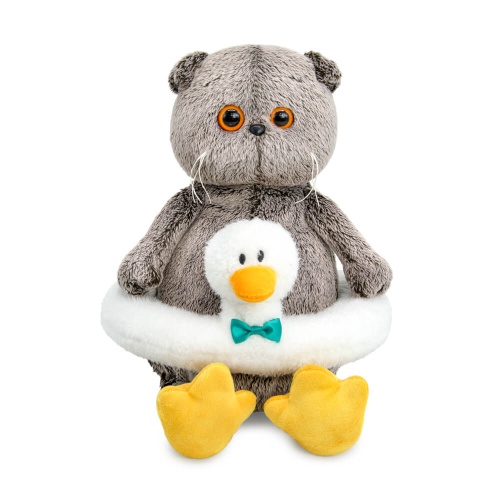 Кот Басик в плавательном круге "Гусик"