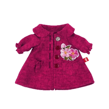 Пальто из флиса с цветами