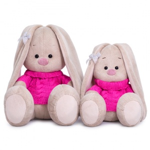 Зайка Ми в розовом свитере