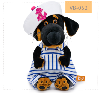 Ваксон беби в полосатом комбинезоне и панаме с якорем