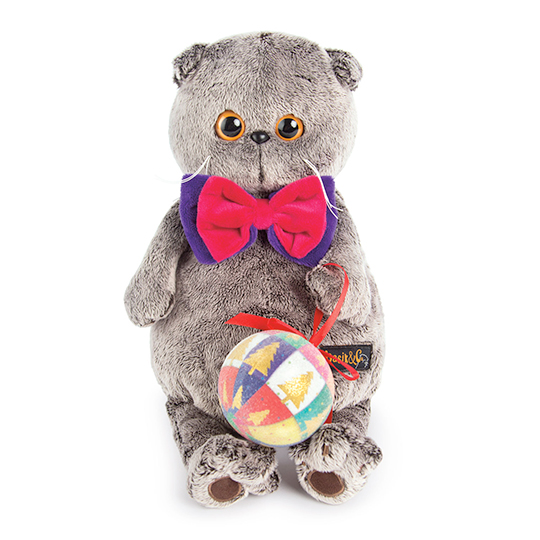 Басик с новогодним шариком