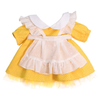 Платье желтое с передником