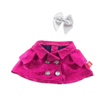 Плащ сливовый блестящий