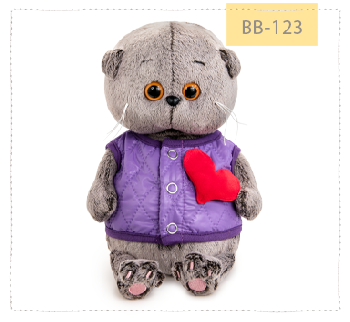 Басик беби в дутом жилете с сердечком