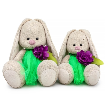 Зайка Ми в платье с пурпурным цветком