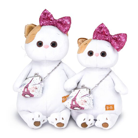 Ли-Ли с бантом в пайетках и сумочкой