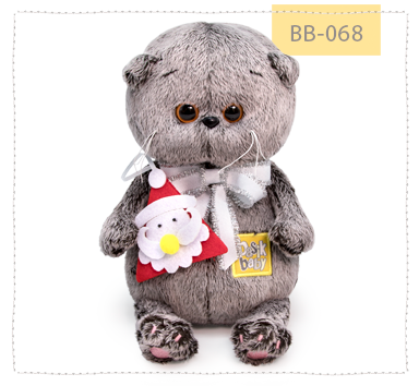 Басик беби с игрушкой Дед Мороз