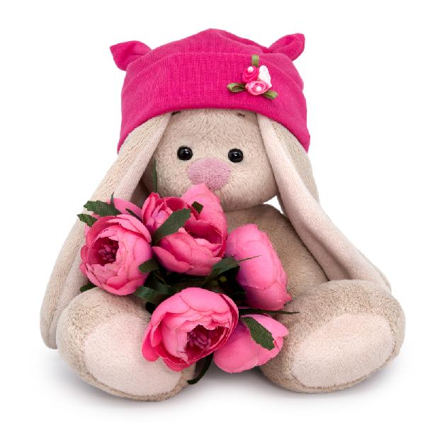 Зайка Ми с букетом