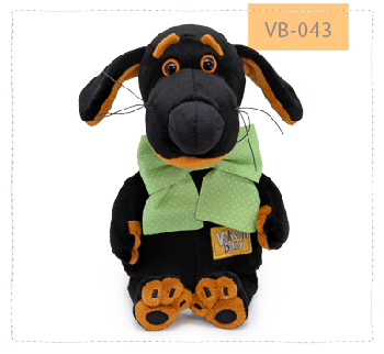 Ваксон беби с зеленым бантом в горошек