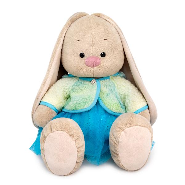 Зайка Ми большой в теплой курточке и юбочке