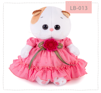 Ли-Ли беби в платье с вязаным цветочком