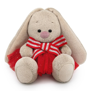 Зайка Ми в юбке с блестками и с бантом