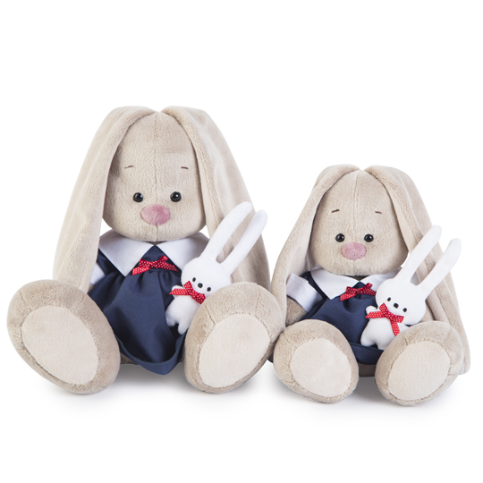 Зайка Ми в синем платье с зайкой