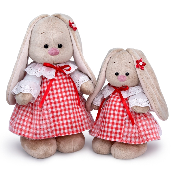 Зайка Ми в сарафане в клетку