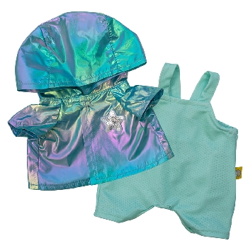 Бирюзовый плащ и комбинезон