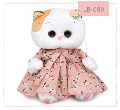 Ли-Ли беби в нежно-розовом платье с бантом