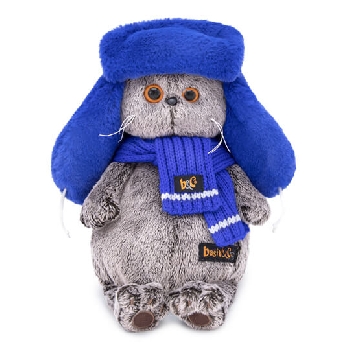 Шапка ушанка синяя