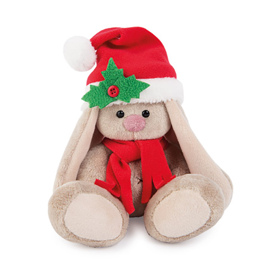 Зайка Ми в красном колпачке и шарфе