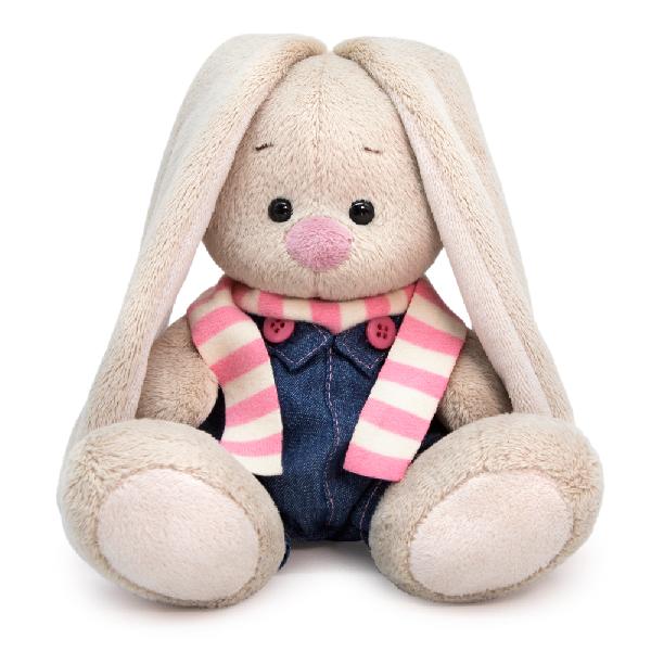 Зайка Ми в джинсовом комбинезоне