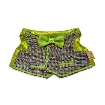 Жилет с карманами из клетчатой ткани