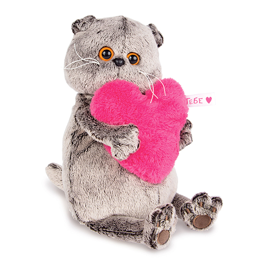 Басик с розовым сердцем