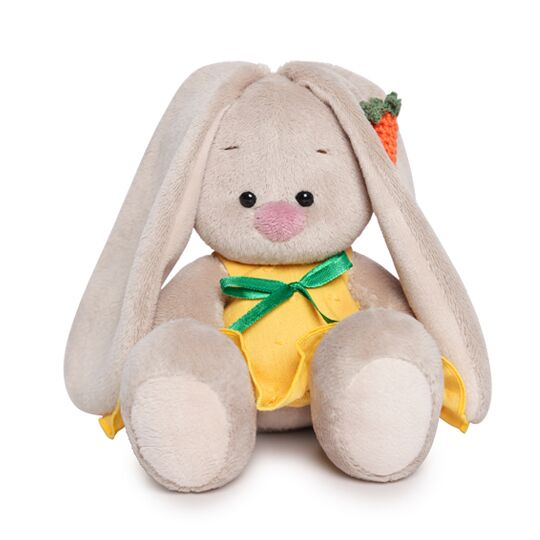 Зайка Ми в желтом сарафане с морковкой