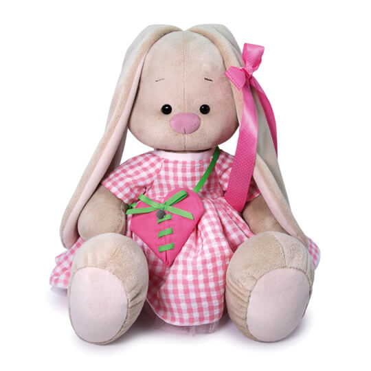 Зайка Ми большой с сумкой-сердечком