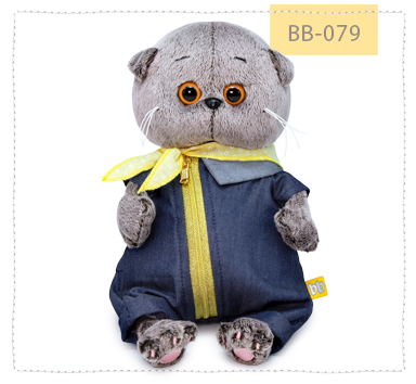 Басик беби в джинсовом комбинезоне