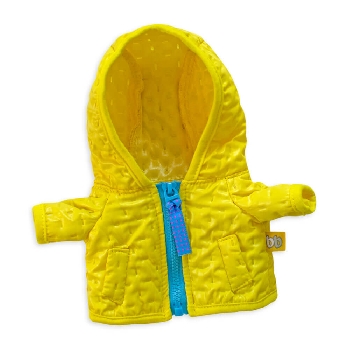 Желтая стеганая куртка