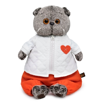 Басик в стеганой куртке и комбинезоне