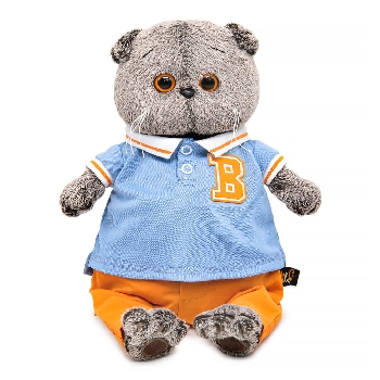 Басик в голубом поло