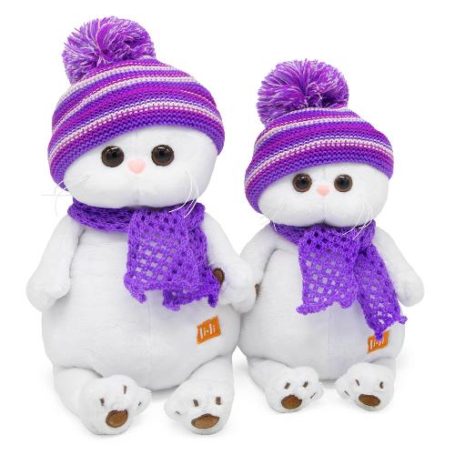 Ли-Ли в лиловом вязаном комплекте