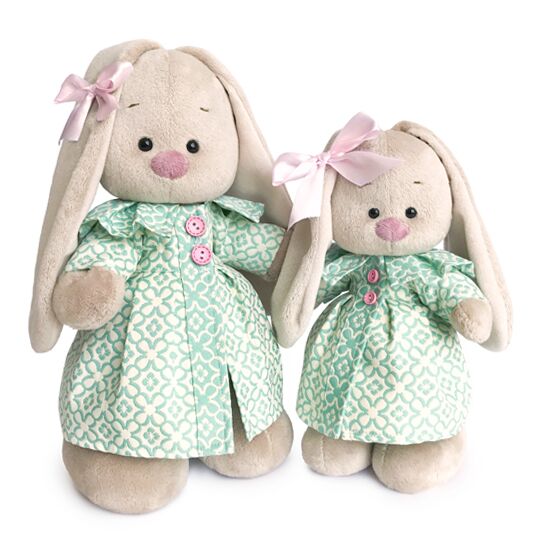 Зайка Ми в бирюзовом пальто