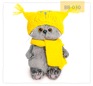 Басик беби в шапке-сова и шарфе