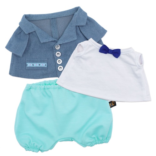 Голубой костюм с футболкой