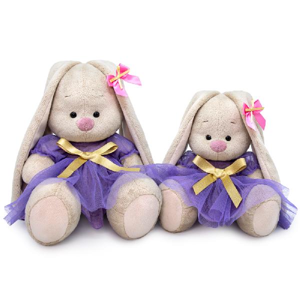 Зайка Ми в платье с золотым бантом