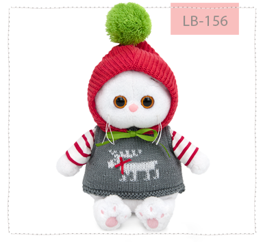 Ли-Ли беби в жилете и шапочке с помпоном