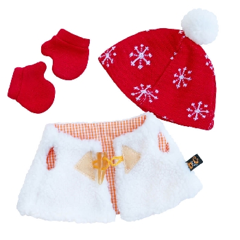 Жилет и шапка с варежками