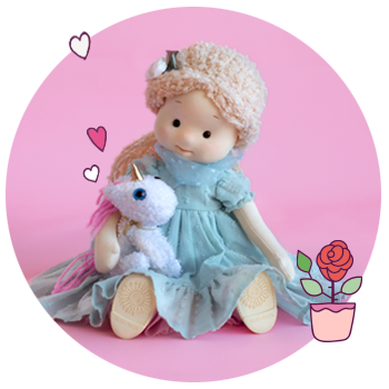 Аврора с единорогом Пудингом