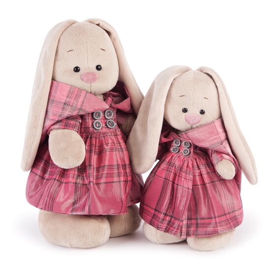 Зайка Ми в плаще с люрексом