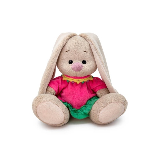 Зайка Ми в платье с зеленой оборкой