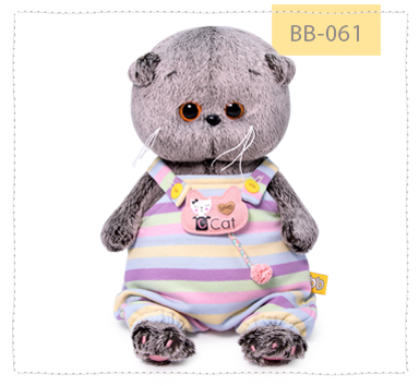 Басик беби в полосатом комбинезончике