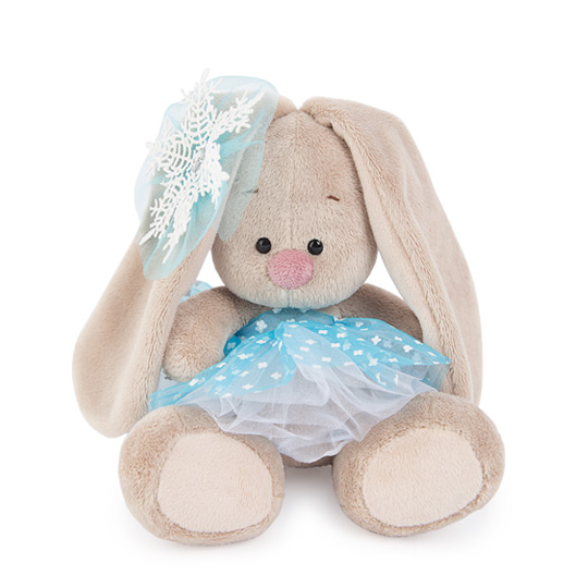 Зайка Ми со снежинкой на ушке